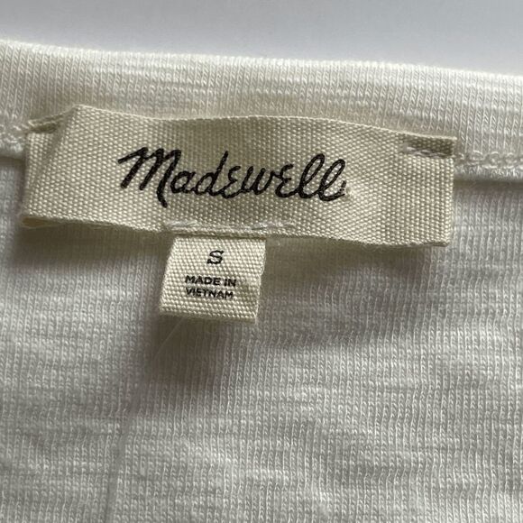 Madewell Square Neck, Long Sleeve Knit Top, Size Small - Picture 5 of 9